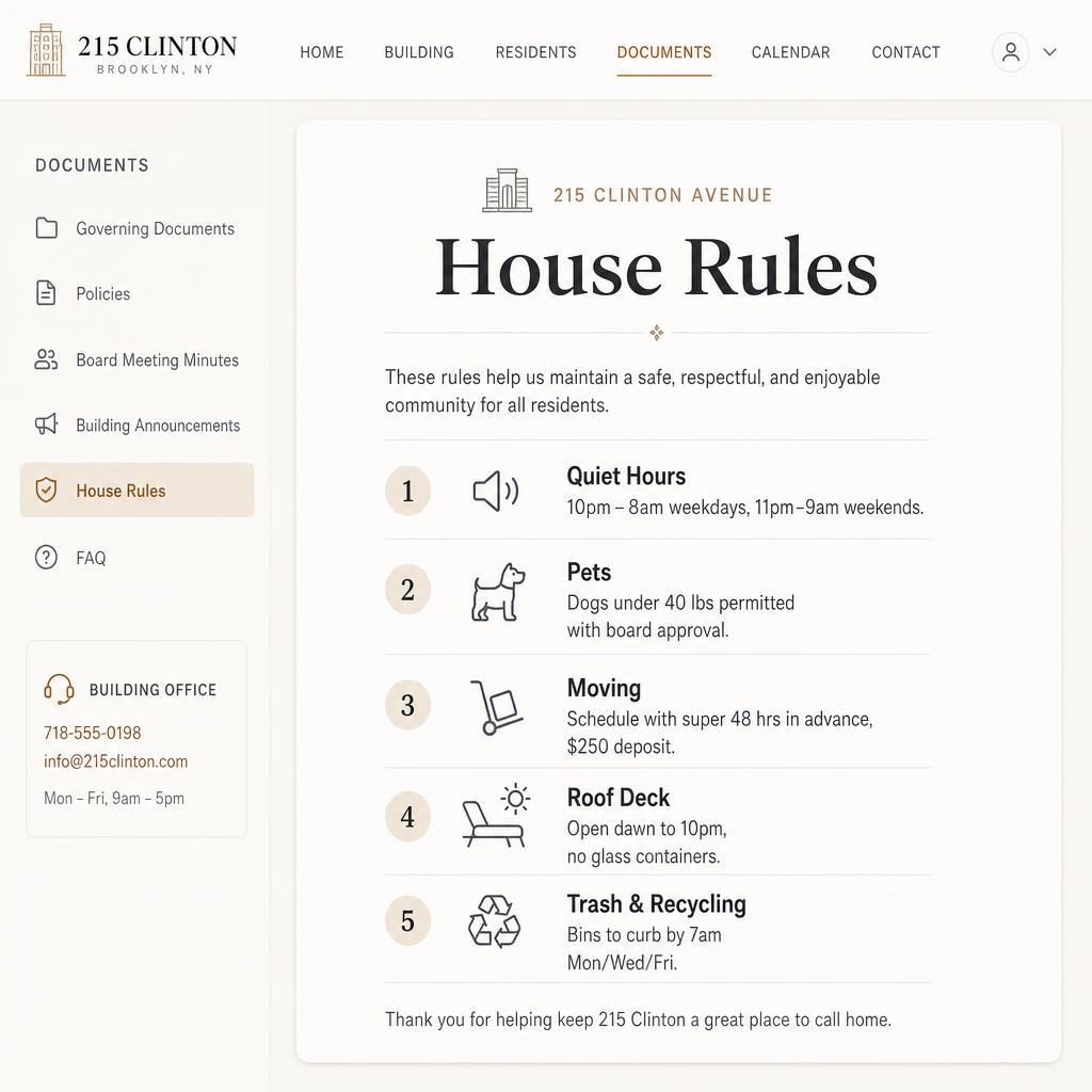 Building info hub